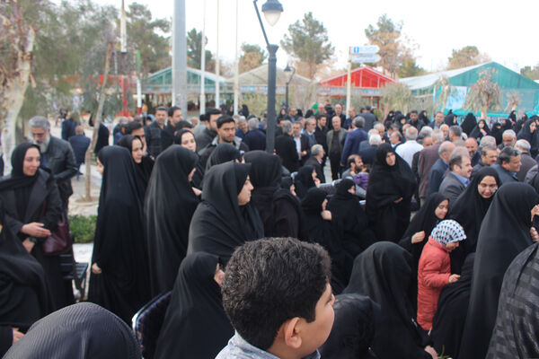 مراسم تشییع مادر شهید «حسین بی‌تا» در قم