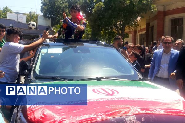 استقبال مردم کرمانشاه از آرین سلیمی قهرمان المپیک پاریس 