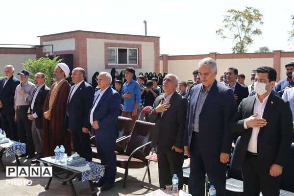 آیین افتتاح مدرسه خیرساز شهید قبادیان در روستای هفت‌جوبه