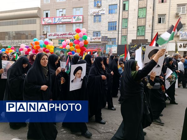 حضور پر شور مردم شهرستان قدس در راهپیمایی روز قدس