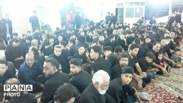 طنین نوای عاشورا در تکیه‌ها و هیئت‌های روستای فدافن