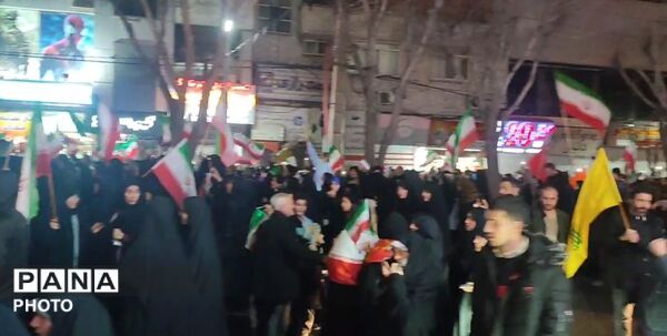 بیست‌وچهارمین موج مردم فردیس در راهپیمایی تجدید بیعت با رهبر انقلاب