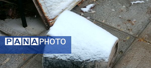 دومین بارش برف پاییزی در شهرزیبای بار نیشابور