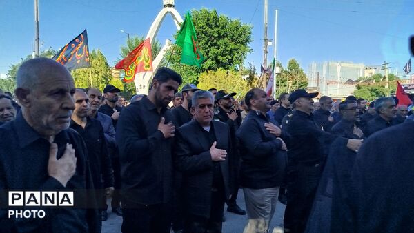 نورآباد در سوگ تاسوعای حسینی غرق در ماتم شد