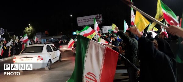 تجمعات مردمی و رژهٔ ماشینی در میدان شریعتی مشهد