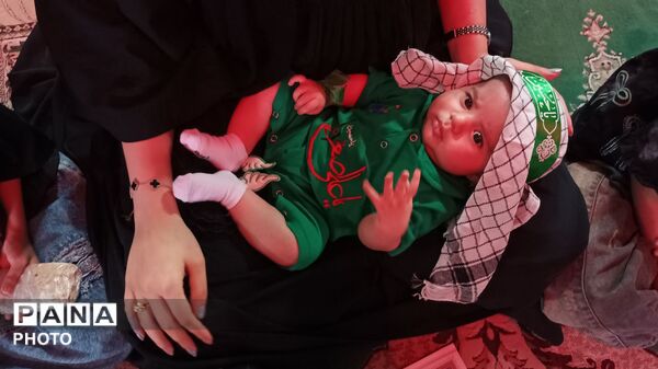 مراسم شیرخوارگان حسینی در مهدیه معلا شهر میلاجرد