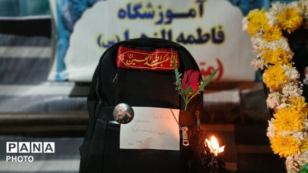  برپایی باشکوه موکب مدرسه با نور و نوای شبانه در فیروزان