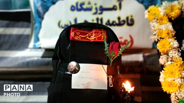  برپایی باشکوه موکب مدرسه با نور و نوای شبانه در فیروزان