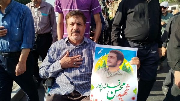 تشییع دو شهید دفاع مقدس در البرز 