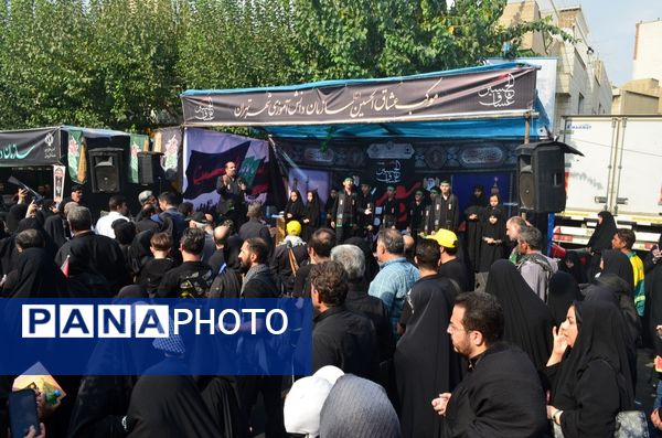 برپایی موکب عشاق الحسین سازمان دانش‌آموزی شهر تهران