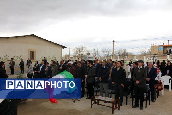 افتتاح دبیرستان متوسطه اوّل ۴ کلاسه «مصیب جلالی» در روستای دهنه اخلمد چناران