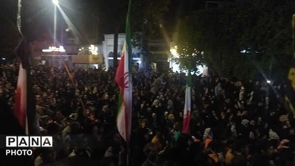 نمایشی ویژه شهیدان میناب در اجتماعات مردمی نیشابور 