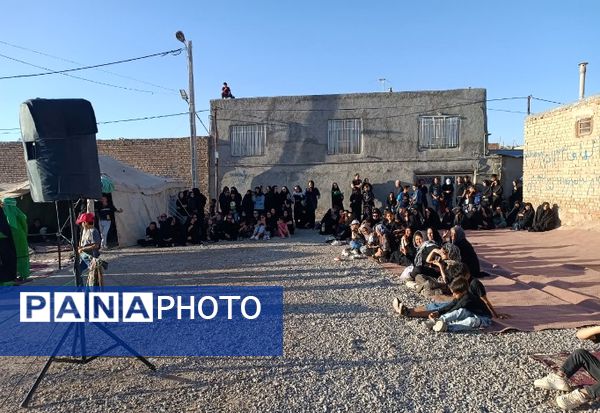 مراسم تعزیه خوانی حسینی در روستای حسین آباد شهرستان شیروان