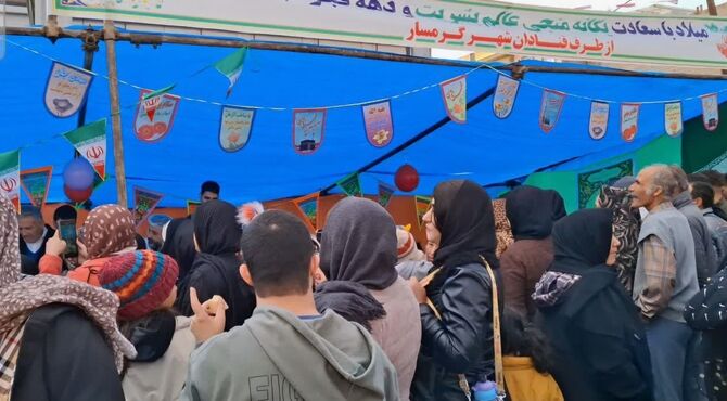 مهمانی کیلومتری در شهرستان گرمسار
