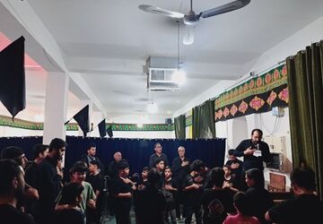 سوگواری حسینی در محله شهریار زرقان