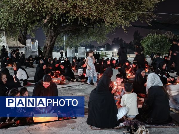 شام غریبان در امامزادگان سید محمد و سید نظام الدین شهرستان حاجی‌آباد