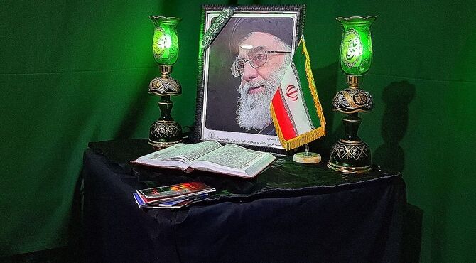 مراسم سوگواری شهادت رهبر معظم انقلاب اسلامی آیت الله امام خامنه ای (ره) در باشت