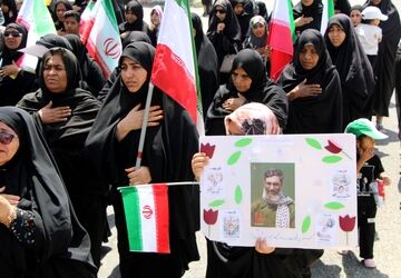 در سوگ شهادت امام صادق(ع)؛ رودان غرق در حزن و اشک