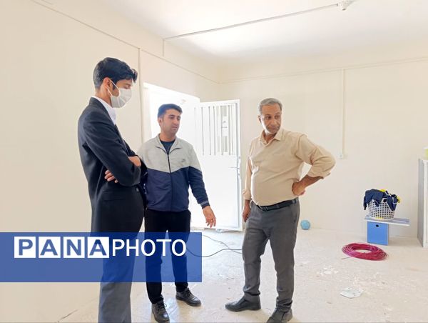 بازدید کارشناس تربیت بدنی شهرستان خلیل آباد از دبیرستان رئیس زاده 