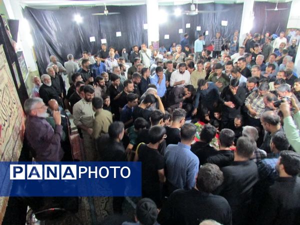 وداع با شهیدان عزیز شهر زازران در مسجد جامع شهر زازران