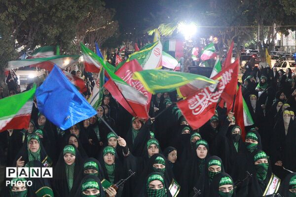 رزمایش اقتدار با حضور گردان‌های جانفدا در نسیم‌شهر