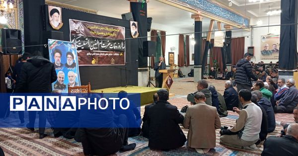 مراسم وفات ام الشهدا حضرت ام‌البنین در مسجد قدس نیشابور 