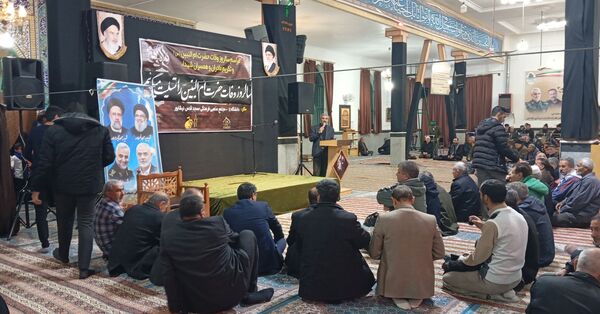 مراسم وفات ام الشهدا حضرت ام‌البنین در مسجد قدس نیشابور 