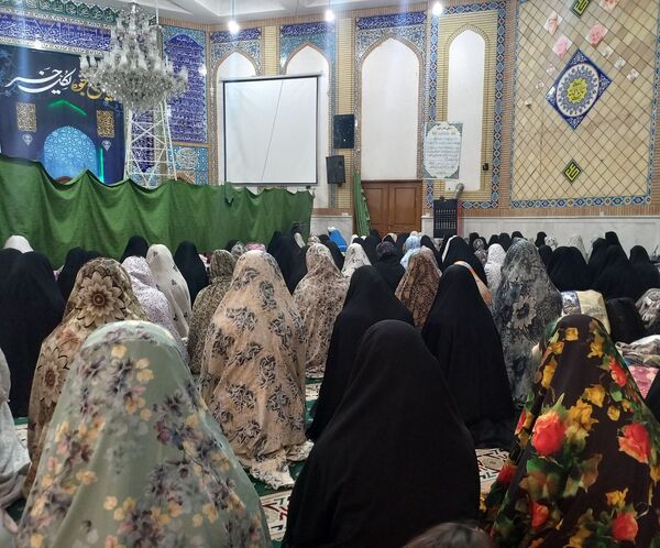 مراسم اعتکاف دانش‌آموزی در ناحیه ۵ مشهد 
