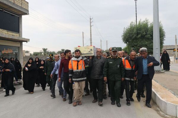 استقبال از پیکر مطهر شهید گمنام در اهرم تنگستان 