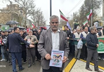 اتحاد و شکوه راهپیمایی روز قدس با حضور پرشور جوانان ملایر