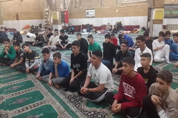 مراسم اعتکاف پسران آسمانی در مسجد علی ابن ابیطالب 
