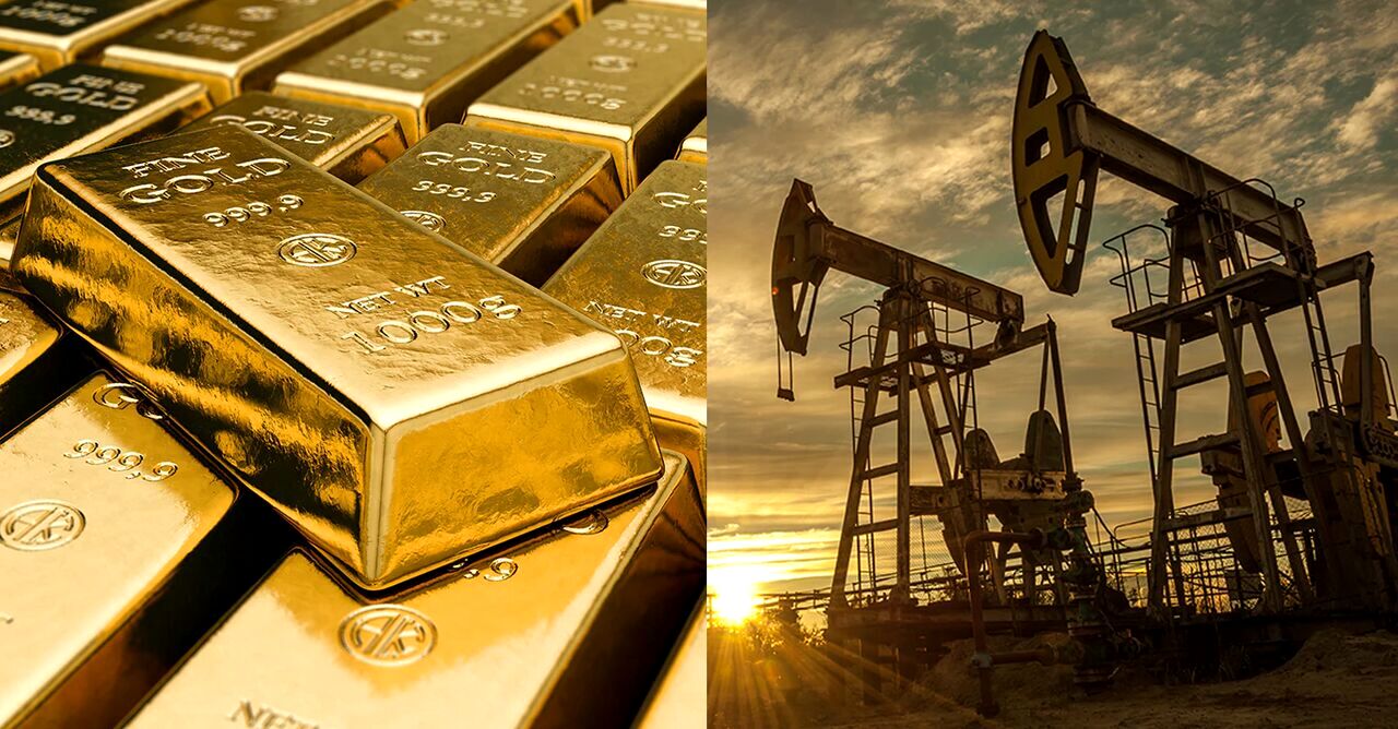 افت نفت به پایین‌ترین سطح سه‌ماهه؛ طلای جهانی برای پنجمین روز متوالی صعود کرد