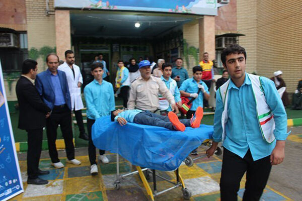 مانور زلزله در مدارس شهرستان‌ها و مناطق استان بوشهر