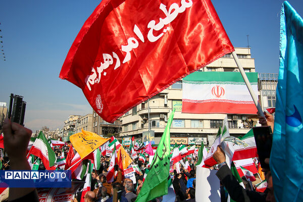 راهپیمایی محکومیت اقدامات تروریستی آمریکا و رژیم صهیونیستی علیه ملت ایران