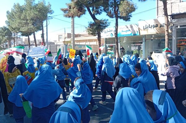 راهپیمایی ۱۳ آبان ماه در شهرستان خلیل‌آباد 