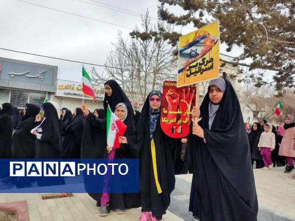 راهپیمایی پرشور ۲۲ بهمن ماه خرم‌بید