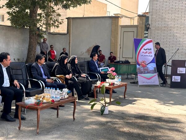 افتتاح زمین ورزشی تایل کورت در هنرستان عفت بجنورد