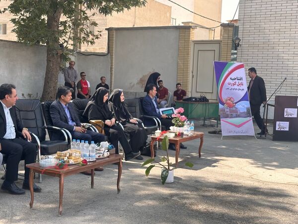 افتتاح زمین ورزشی تایل کورت در هنرستان عفت بجنورد