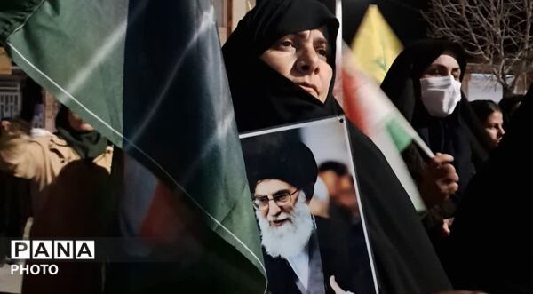 تجمع شبانه مردم بیرانوند در خیابان در سی‌ و پنجمین شب 