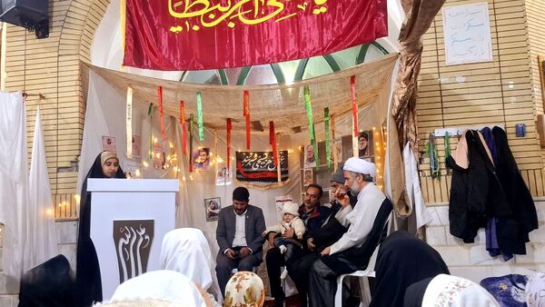 برگزاری اعتکاف با حضور دانش آموزان دبستان فاطمه الزهرا(س) باخرز