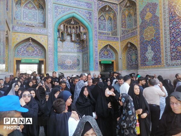 حرم مطهر رضوی در سوگ امام رئوف