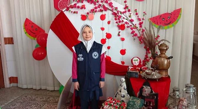 روایت پانا از برگزاری جشن یلدا در دبستان دخترانه سید کاظم حسینی