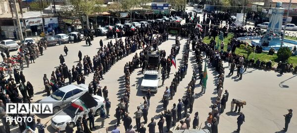 برگزاری مراسم عزاداری رهبر شهید در شهر آشخانه