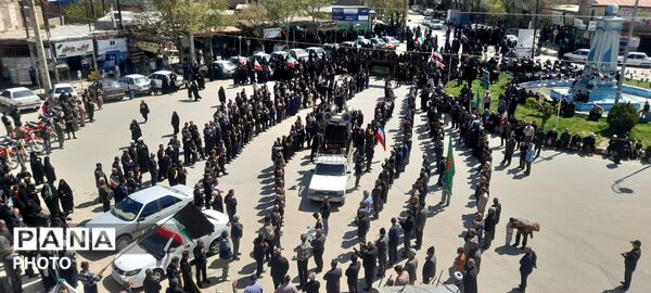 برگزاری مراسم عزاداری رهبر شهید در شهر آشخانه
