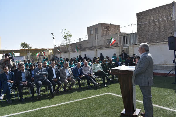 آیین زنگ «مهر و مقاومت» در مدارس شهرستان بهاباد
