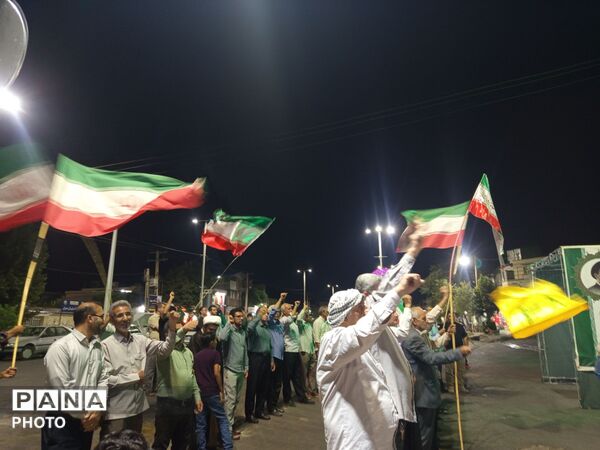 خروشی متحد مردم معمولان برای حمایت از نیروهای مسلح و مطالبه خونخواهی از آمریکا