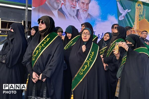  آیین اهتزار پرچم مقدس آستان‌‌قدس‌رضوی در بهارستان‌دو