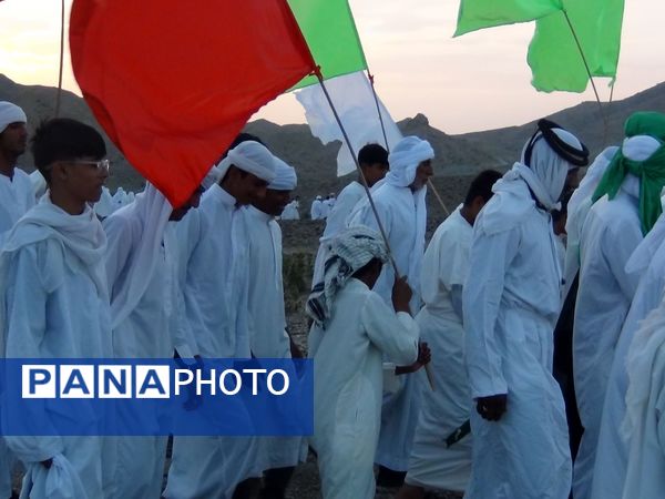 بازسازی واقعه عظیم «غدیر خم» در شهرستان بشاگرد 