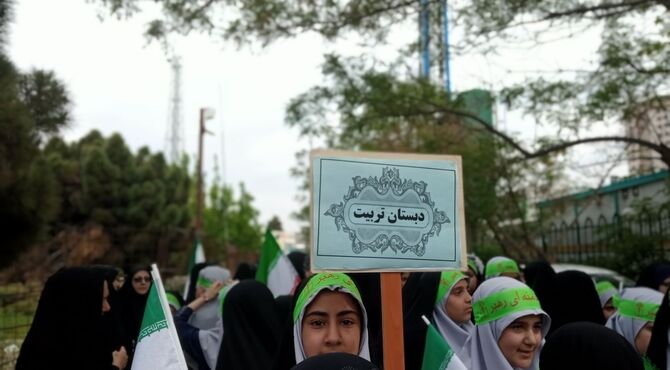 اجتماع بزرگ دختران جانفدای ایران در مشهدمقدس