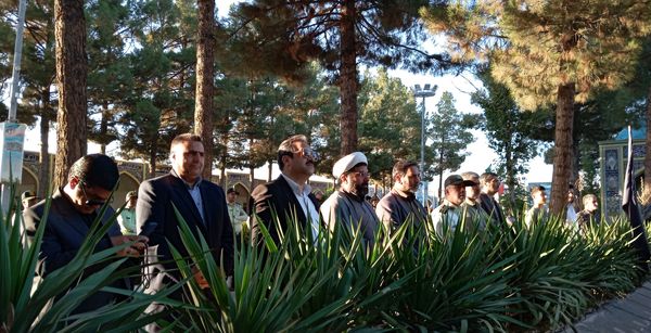 چهلم شهید امنیت هادی میر آبادی در بهشت فضل نیشابور 